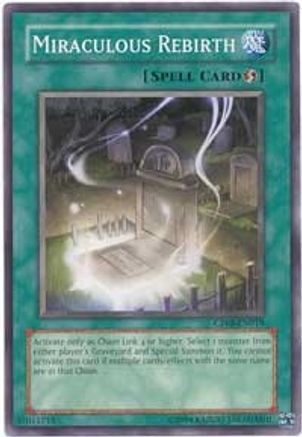 Miraculous Rebirth (CP08-EN019) - Champion Pack 8 Unlimited - Premium Yugioh Single from Konami - Just $0.25! Shop now at Game Crave Tournament Store