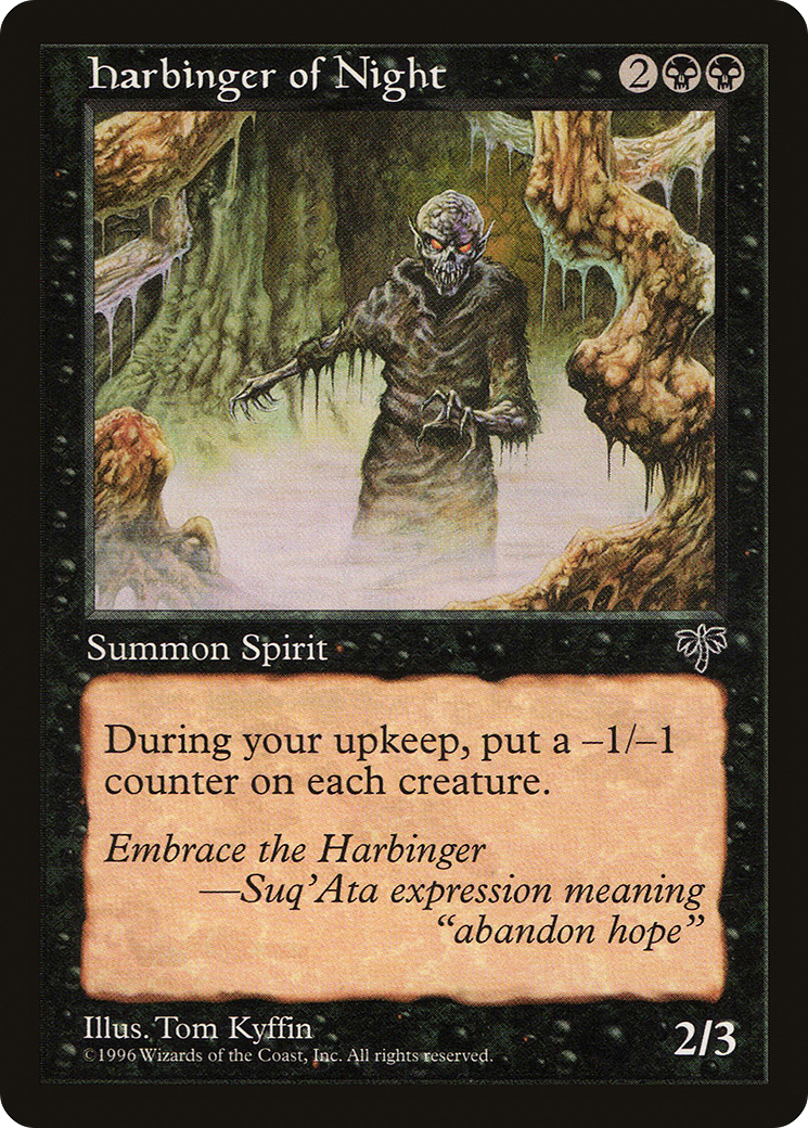 Harbinger of Night (MIR-128) - Mirage - Premium MTG Single from Wizards of the Coast - Just $1.78! Shop now at Game Crave Tournament Store