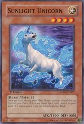Sunlight Unicorn (ANPR-EN003) - Ancient Prophecy 1st Edition - Premium Yugioh Single from Konami - Just $0.25! Shop now at Game Crave Tournament Store