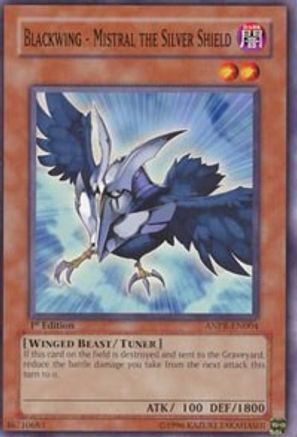 Blackwing - Mistral the Silver Shield (ANPR-EN004) - Ancient Prophecy 1st Edition - Premium Yugioh Single from Konami - Just $0.25! Shop now at Game Crave Tournament Store