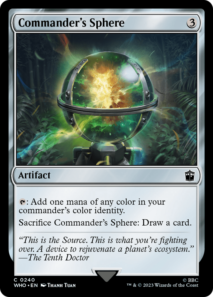 Commander's Sphere (WHO-240) - Doctor Who Foil - Premium MTG Single from Wizards of the Coast - Just $2.81! Shop now at Game Crave Tournament Store