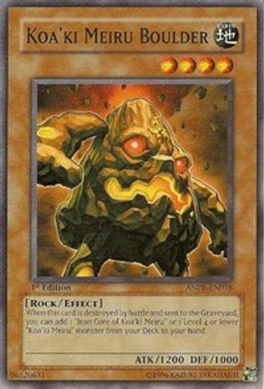 Koa'ki Meiru Boulder (ANPR-EN018) - Ancient Prophecy 1st Edition - Premium Yugioh Single from Konami - Just $0.25! Shop now at Game Crave Tournament Store