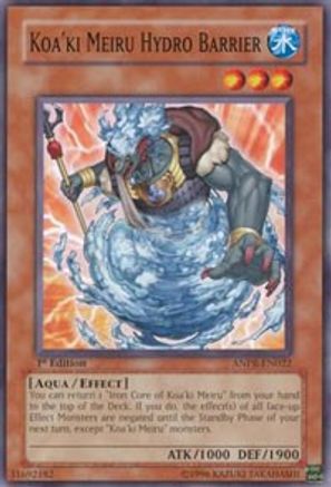 Koa'ki Meiru Hydro Barrier (ANPR-EN022) - Ancient Prophecy Unlimited - Premium Yugioh Single from Konami - Just $0.25! Shop now at Game Crave Tournament Store