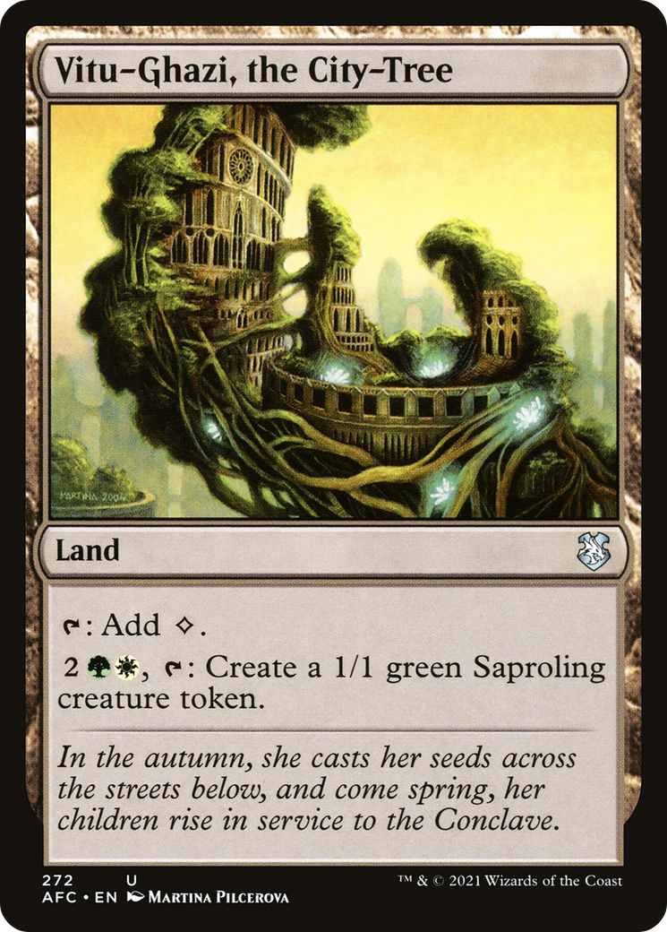 Vitu-Ghazi, the City-Tree (AFC-272) - Forgotten Realms Commander - Premium MTG Single from Wizards of the Coast - Just $0.25! Shop now at Game Crave Tournament Store