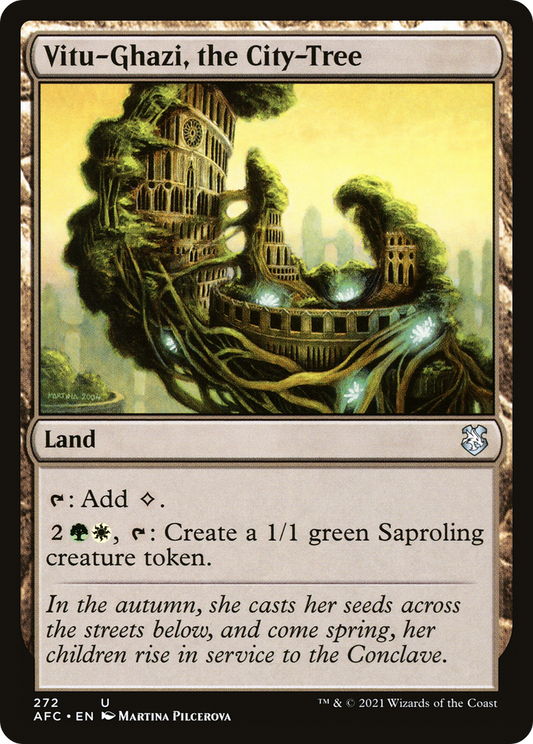 Vitu-Ghazi, the City-Tree (AFC-272) - Forgotten Realms Commander - Premium MTG Single from Wizards of the Coast - Just $0.25! Shop now at Game Crave Tournament Store
