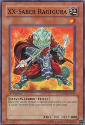 XX-Saber Ragigura (ANPR-EN036) - Ancient Prophecy 1st Edition - Premium Yugioh Single from Konami - Just $0.45! Shop now at Game Crave Tournament Store