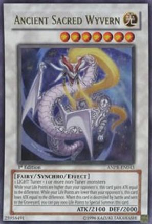 Ancient Sacred Wyvern (ANPR-EN043) - Ancient Prophecy 1st Edition - Premium Yugioh Single from Konami - Just $13.08! Shop now at Game Crave Tournament Store