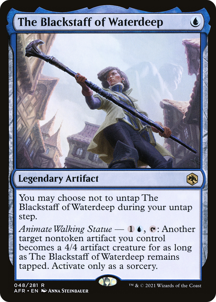 The Blackstaff of Waterdeep (AFR-048) - Adventures in the Forgotten Realms Foil - Premium MTG Single from Wizards of the Coast - Just $0.08! Shop now at Game Crave Tournament Store