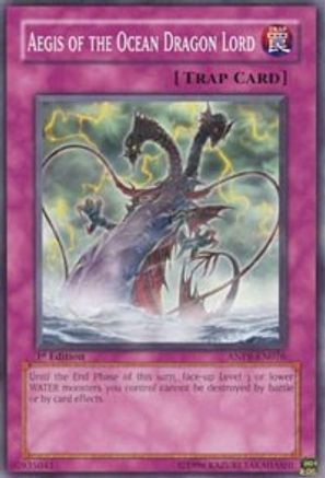 Aegis of the Ocean Dragon Lord (ANPR-EN076) - Ancient Prophecy 1st Edition - Premium Yugioh Single from Konami - Just $0.26! Shop now at Game Crave Tournament Store