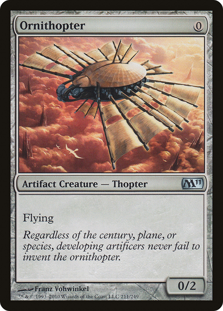 Ornithopter (M11-211) - Magic 2011 - Premium MTG Single from Wizards of the Coast - Just $0.08! Shop now at Game Crave Tournament Store