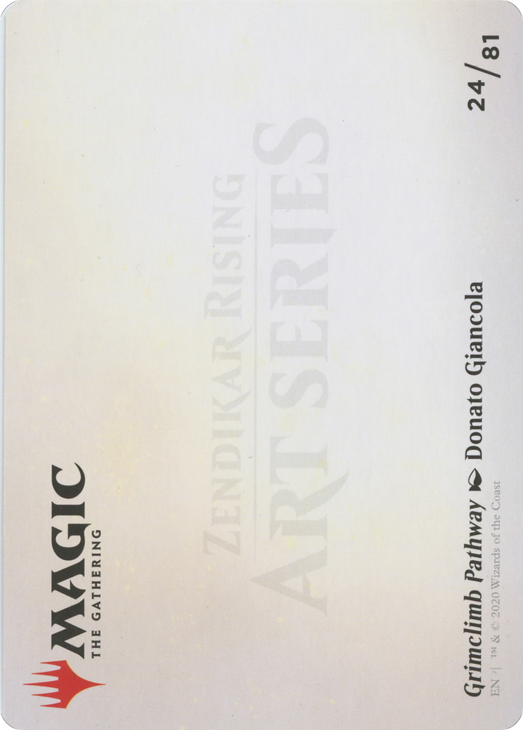 Grimclimb Pathway // Grimclimb Pathway (AZNR-024) - Zendikar Rising Art Series (Borderless) - Premium MTG Single from Wizards of the Coast - Just $0! Shop now at Game Crave Tournament Store
