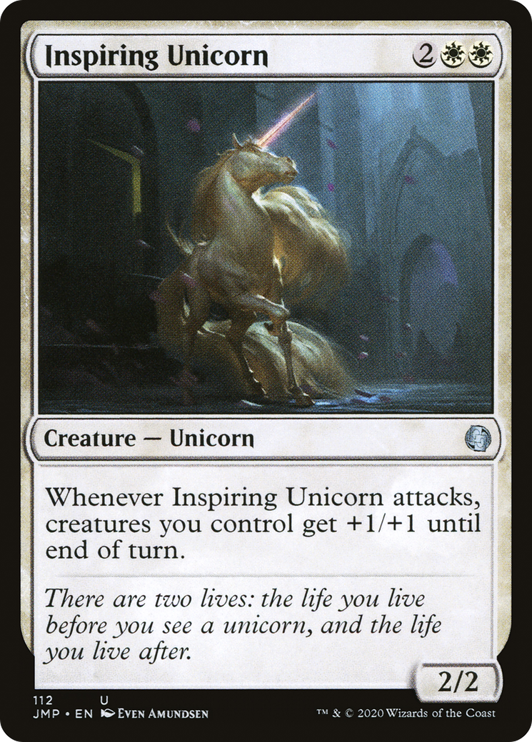 Inspiring Unicorn (JMP-112) - Jumpstart - Premium MTG Single from Wizards of the Coast - Just $0.25! Shop now at Game Crave Tournament Store