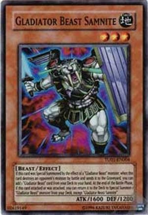 Gladiator Beast Samnite (TU01-EN004) - Turbo Pack Booster One Pack Unlimited - Premium Yugioh Single from Konami - Just $44.73! Shop now at Game Crave Tournament Store