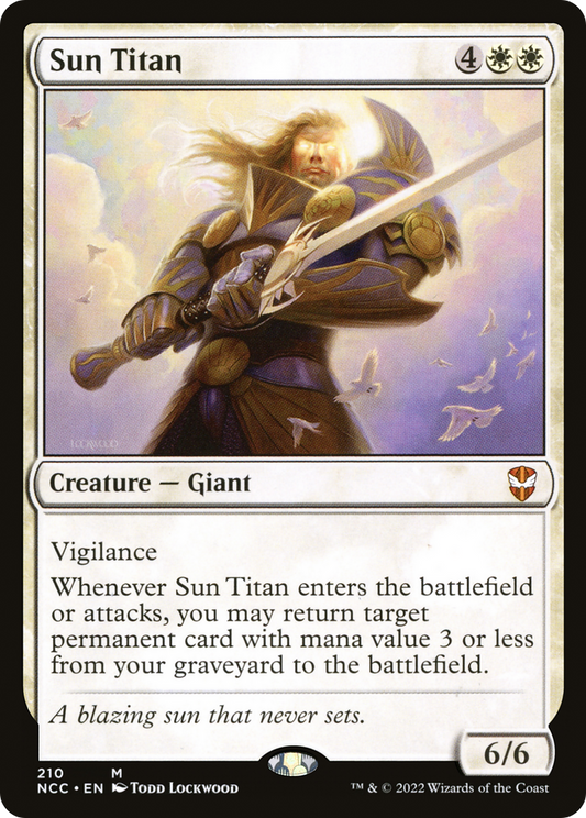 Sun Titan (NCC-210) - New Capenna Commander - Premium MTG Single from Wizards of the Coast - Just $0.09! Shop now at Game Crave Tournament Store