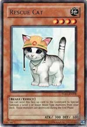Rescue Cat (TU01-EN008) - Turbo Pack Booster One Pack Unlimited - Premium Yugioh Single from Konami - Just $1.85! Shop now at Game Crave Tournament Store