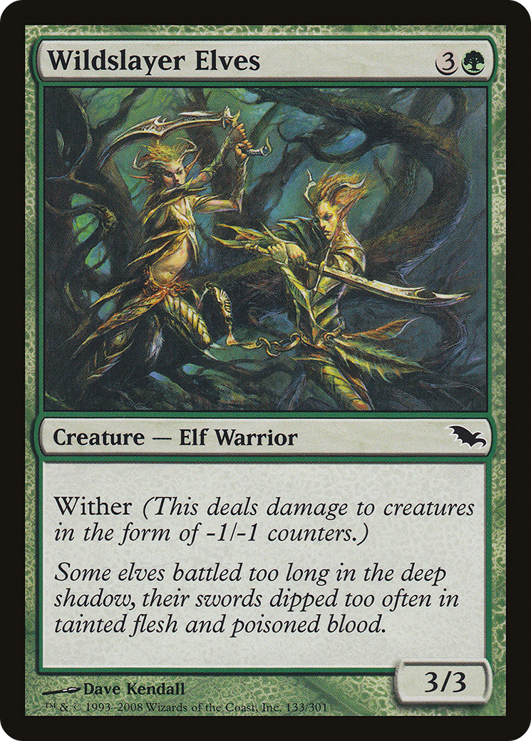 Wildslayer Elves (SHM-133) - Shadowmoor - Premium MTG Single from Wizards of the Coast - Just $0.08! Shop now at Game Crave Tournament Store