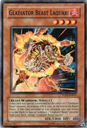 Gladiator Beast Laquari (TU01-EN017) - Turbo Pack Booster One Pack Unlimited - Premium Yugioh Single from Konami - Just $0.67! Shop now at Game Crave Tournament Store