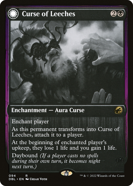 Curse of Leeches // Leeching Lurker (DBL-094) - Innistrad: Double Feature: (Double Faced Transform) - Premium MTG Single from Wizards of the Coast - Just $0.26! Shop now at Game Crave Tournament Store