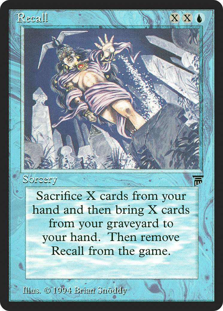 Recall (LEG-070) - Legends - Premium MTG Single from Wizards of the Coast - Just $24.84! Shop now at Game Crave Tournament Store