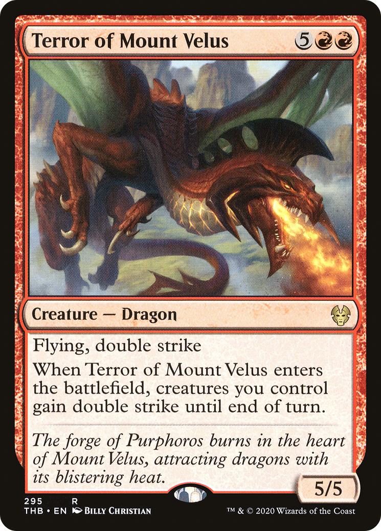 Terror of Mount Velus (THB-295) - Theros Beyond Death - Premium MTG Single from Wizards of the Coast - Just $0.44! Shop now at Game Crave Tournament Store