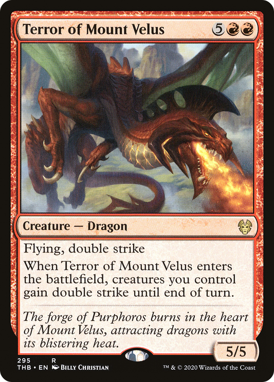 Terror of Mount Velus (THB-295) - Theros Beyond Death - Premium MTG Single from Wizards of the Coast - Just $0.44! Shop now at Game Crave Tournament Store
