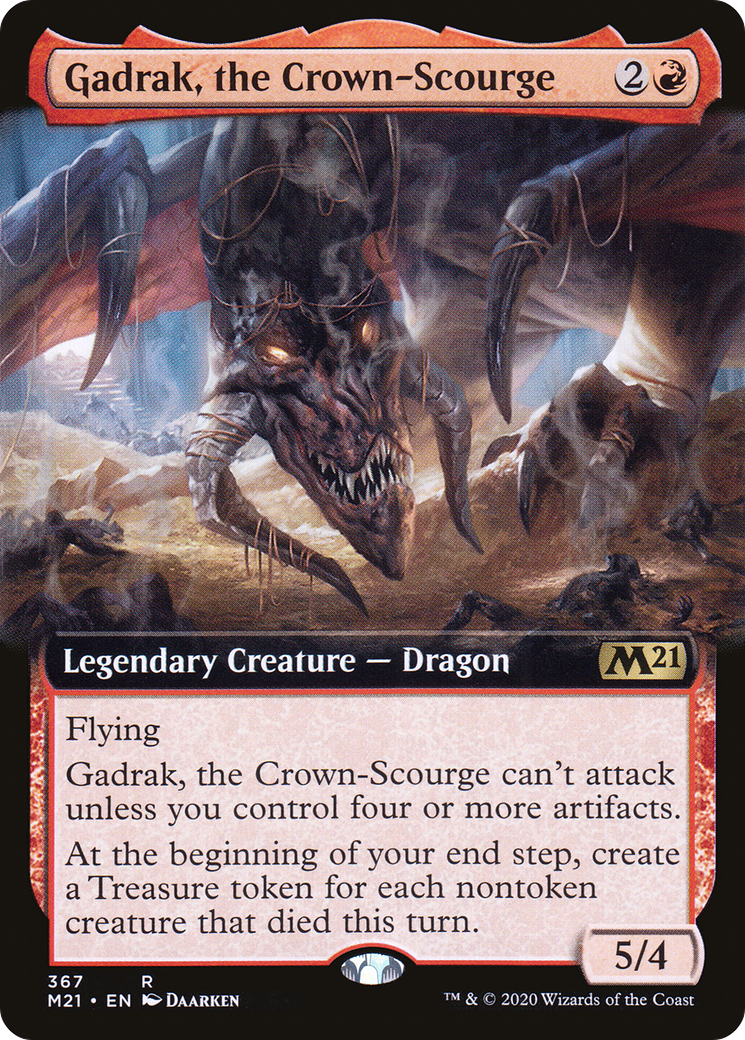 Gadrak, the Crown-Scourge (M21-367) - Core Set 2021: (Extended Art) - Premium MTG Single from Wizards of the Coast - Just $0.76! Shop now at Game Crave Tournament Store