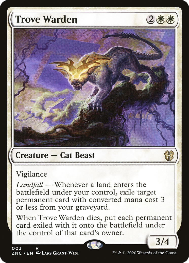 Trove Warden (ZNC-003) - Zendikar Rising Commander - Premium MTG Single from Wizards of the Coast - Just $0.31! Shop now at Game Crave Tournament Store
