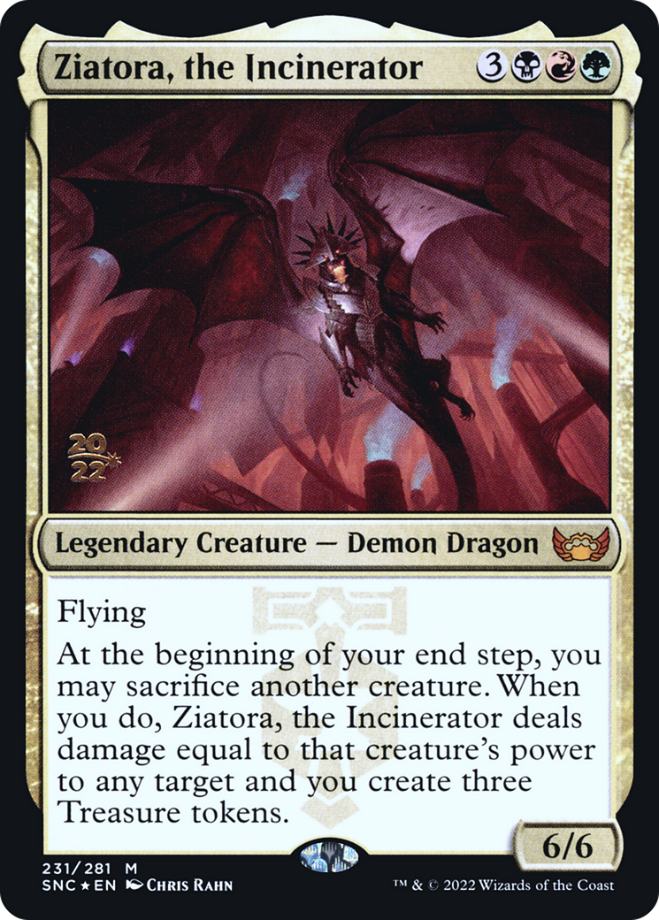 Ziatora, the Incinerator (PSNC-231S) - Streets of New Capenna Promos Foil - Premium MTG Single from Wizards of the Coast - Just $1.72! Shop now at Game Crave Tournament Store