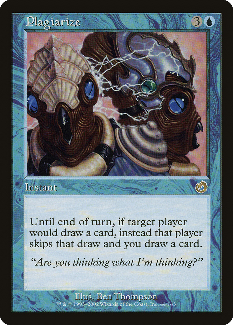 Plagiarize (TOR-044) - Torment Foil - Premium MTG Single from Wizards of the Coast - Just $1.18! Shop now at Game Crave Tournament Store