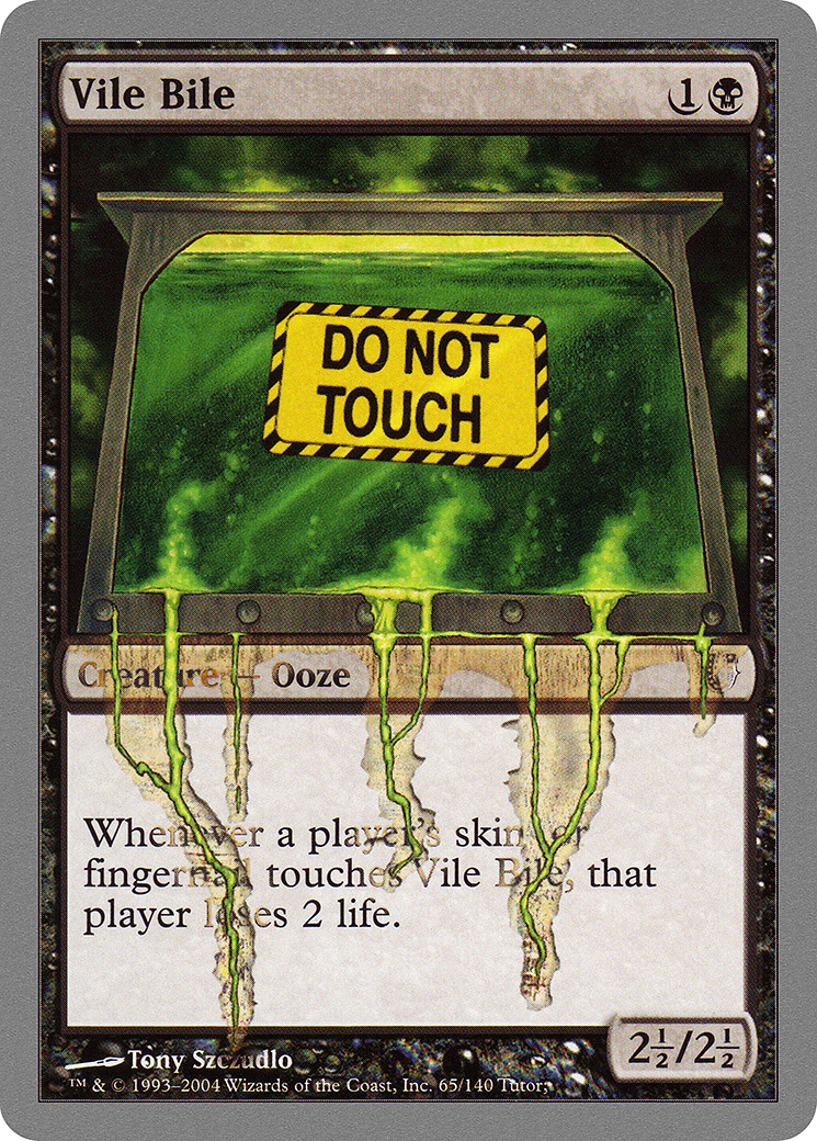 Vile Bile (UNH-065) - Unhinged - Premium MTG Single from Wizards of the Coast - Just $0.08! Shop now at Game Crave Tournament Store