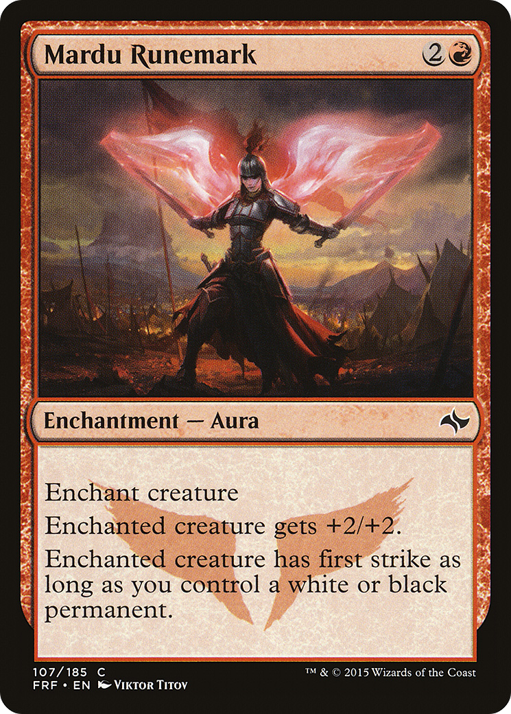 Mardu Runemark (FRF-107) - Fate Reforged - Premium MTG Single from Wizards of the Coast - Just $0.08! Shop now at Game Crave Tournament Store
