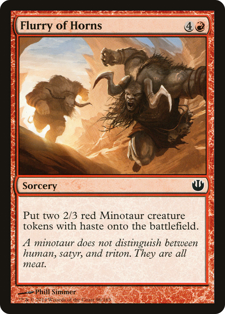 Flurry of Horns (JOU-096) - Journey into Nyx - Premium MTG Single from Wizards of the Coast - Just $0.08! Shop now at Game Crave Tournament Store