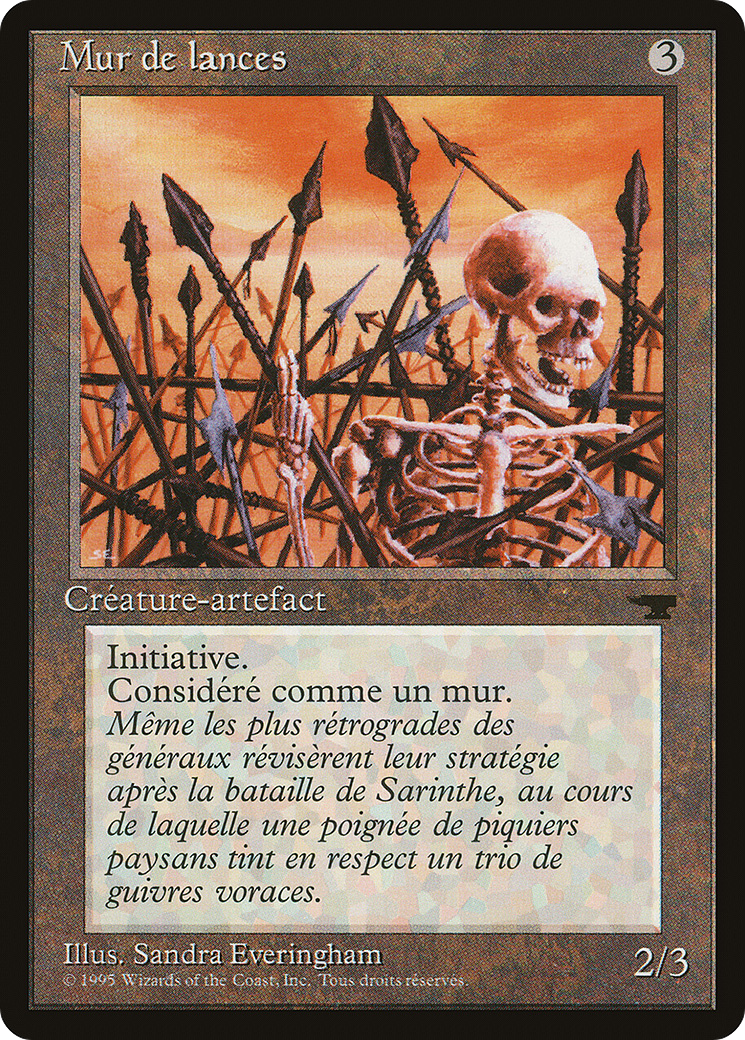 Wall of Spears (REN-166) - Renaissance - Premium MTG Single from Wizards of the Coast - Just $0.64! Shop now at Game Crave Tournament Store