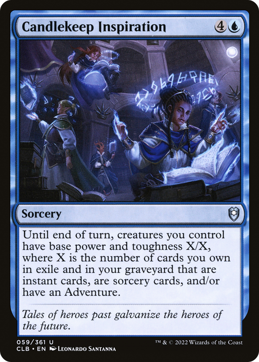 Candlekeep Inspiration (CLB-059) - Commander Legends: Battle for Baldur's Gate - Premium MTG Single from Wizards of the Coast - Just $0.08! Shop now at Game Crave Tournament Store