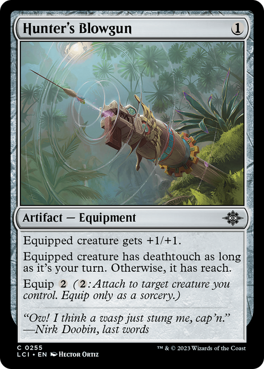 Hunter's Blowgun (LCI-255) - The Lost Caverns of Ixalan - Premium MTG Single from Wizards of the Coast - Just $0.08! Shop now at Game Crave Tournament Store