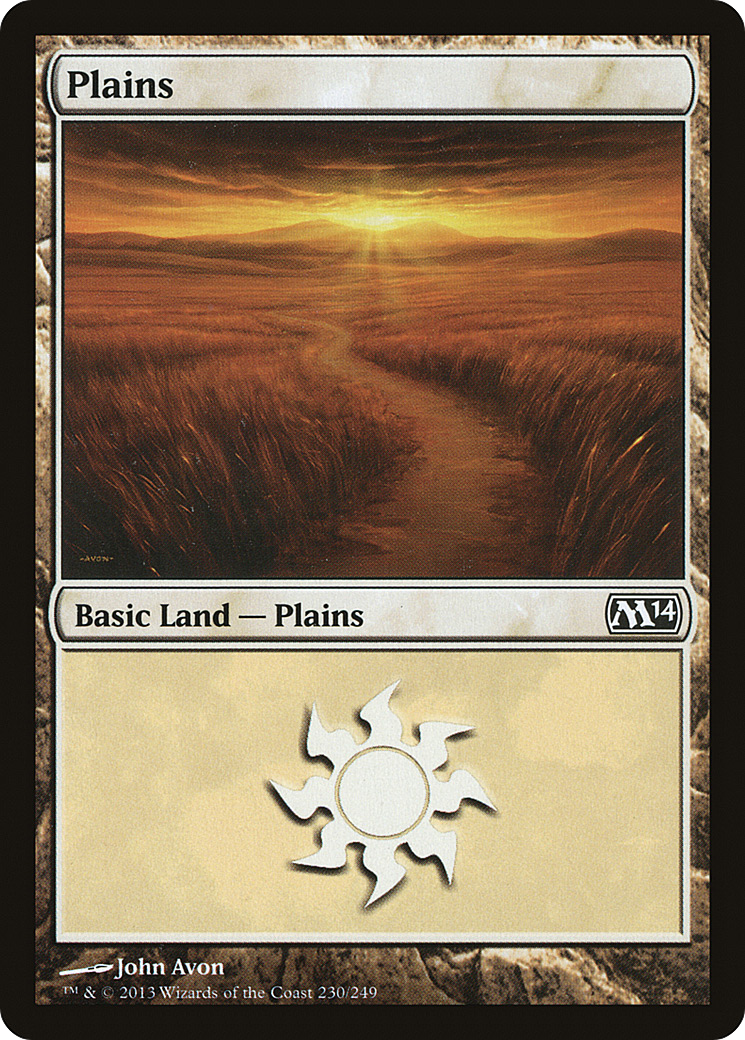 Plains (M14-230) - Magic 2014 - Premium MTG Single from Wizards of the Coast - Just $0.25! Shop now at Game Crave Tournament Store