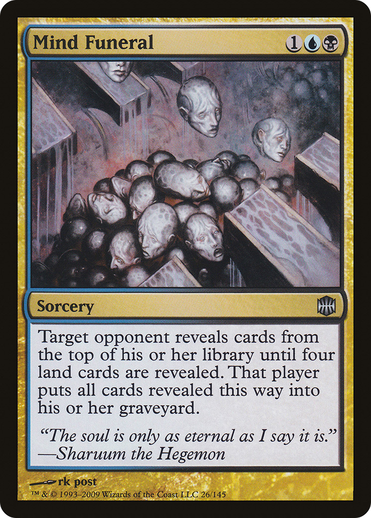Mind Funeral (ARB-026) - Alara Reborn - Premium MTG Single from Wizards of the Coast - Just $0.82! Shop now at Game Crave Tournament Store