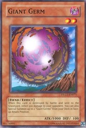 Giant Germ (DLG1-EN071) - Dark Legends Unlimited - Premium Yugioh Single from Konami - Just $0.55! Shop now at Game Crave Tournament Store