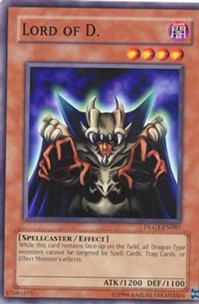 Lord of D. (DLG1-EN087) - Dark Legends Unlimited - Premium Yugioh Single from Konami - Just $0.59! Shop now at Game Crave Tournament Store