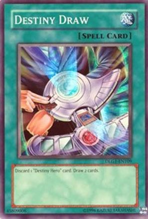 Destiny Draw (DLG1-EN109) - Dark Legends Unlimited - Premium Yugioh Single from Konami - Just $2.19! Shop now at Game Crave Tournament Store