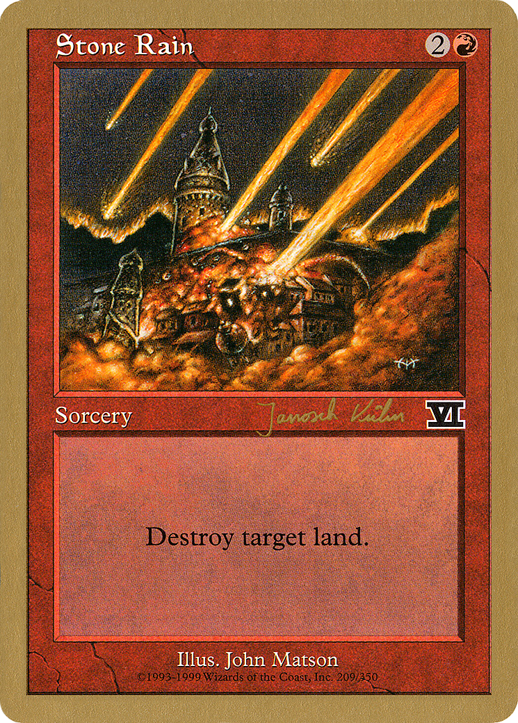 Stone Rain (WC00-JK209) - World Championship Decks 2000 - Premium MTG Single from Wizards of the Coast - Just $0.17! Shop now at Game Crave Tournament Store