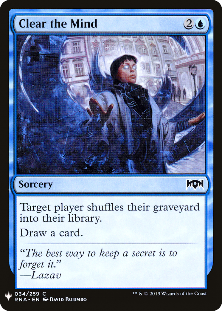 Clear the Mind (MB1-320) - Mystery Booster - Premium MTG Single from Wizards of the Coast - Just $0.08! Shop now at Game Crave Tournament Store