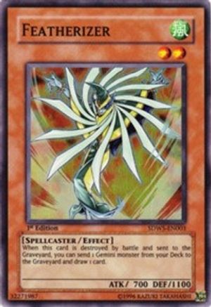 Featherizer (SDWS-EN003) - Structure Deck: Warriors' Strike 1st Edition - Premium Yugioh Single from Konami - Just $0.26! Shop now at Game Crave Tournament Store