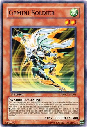 Gemini Soldier (SDWS-EN004) - Structure Deck: Warriors' Strike 1st Edition - Premium Yugioh Single from Konami - Just $1.64! Shop now at Game Crave Tournament Store
