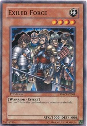 Exiled Force (SDWS-EN008) - Structure Deck: Warriors' Strike 1st Edition - Premium Yugioh Single from Konami - Just $0.39! Shop now at Game Crave Tournament Store