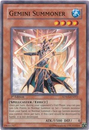 Gemini Summoner (SDWS-EN011) - Structure Deck: Warriors' Strike 1st Edition - Premium Yugioh Single from Konami - Just $0.25! Shop now at Game Crave Tournament Store