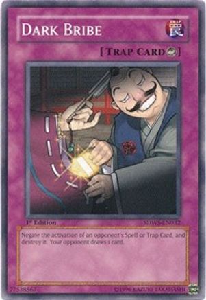 Dark Bribe (SDWS-EN032) - Structure Deck: Warriors' Strike 1st Edition - Premium Yugioh Single from Konami - Just $0.41! Shop now at Game Crave Tournament Store