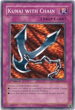 Kunai with Chain (SDWS-EN033) - Structure Deck: Warriors' Strike 1st Edition - Premium Yugioh Single from Konami - Just $0.32! Shop now at Game Crave Tournament Store
