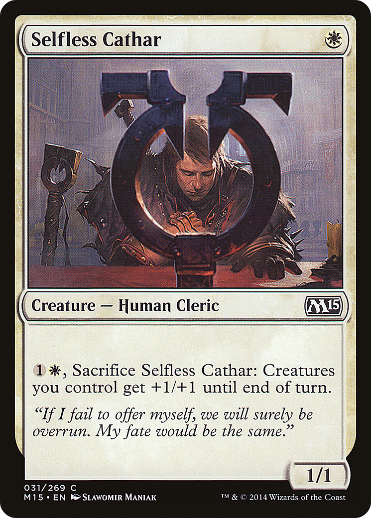 Selfless Cathar (M15-031) - Magic 2015 Foil - Premium MTG Single from Wizards of the Coast - Just $0.08! Shop now at Game Crave Tournament Store