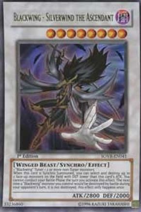 Blackwing - Silverwind the Ascendant (SOVR-EN041) - Stardust Overdrive Unlimited - Premium Yugioh Single from Konami - Just $6.30! Shop now at Game Crave Tournament Store